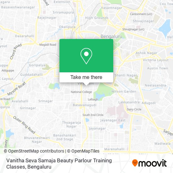 Vanitha Seva Samaja Beauty Parlour Training Classes map