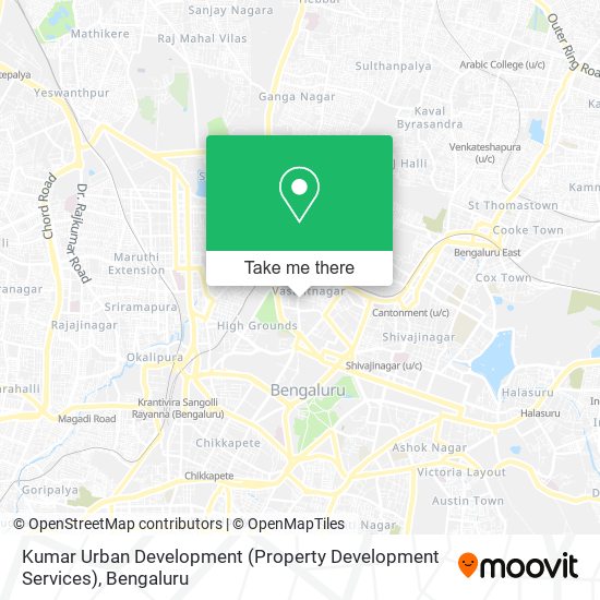 Kumar Urban Development (Property Development Services) map
