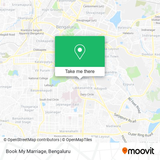 Book My Marriage map