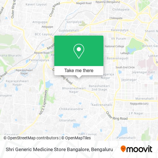 Shri Generic Medicine Store Bangalore map