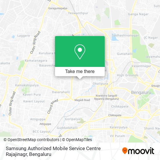 Samsung Authorized Mobile Service Centre Rajajinagr map