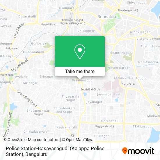 Police Station-Basavanagudi (Kalappa Police Station) map