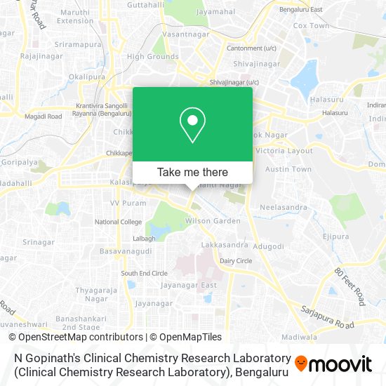 N Gopinath's Clinical Chemistry Research Laboratory map