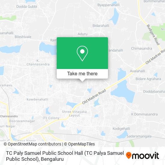 TC Paly Samuel Public School Hall (TC Palya Samuel Public School) map