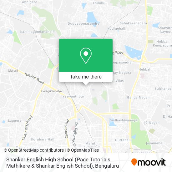 Shankar English High School (Pace Tutorials Mathikere & Shankar English School) map