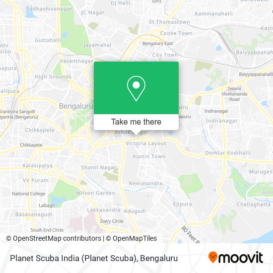 Planet Scuba India map