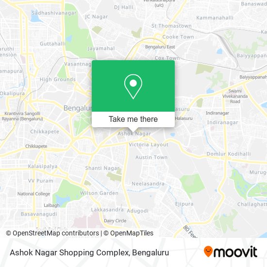 Ashok Nagar Shopping Complex map