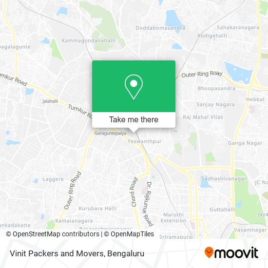 Vinit Packers and Movers map