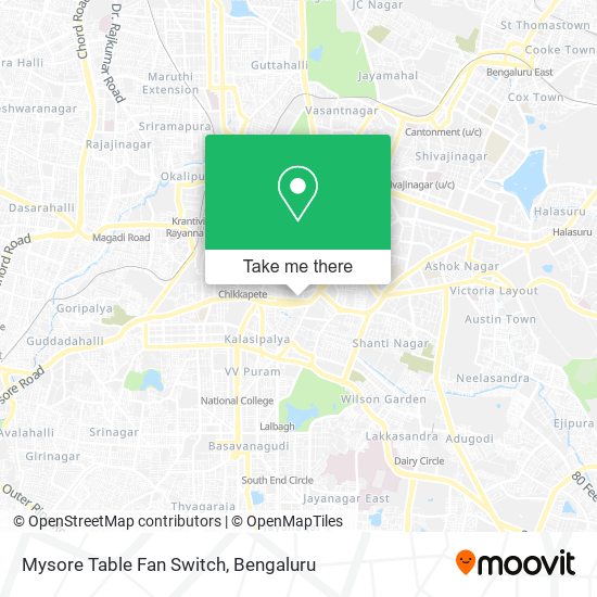 Mysore Table Fan Switch map