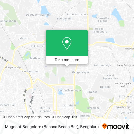 Mugshot Bangalore (Banana Beach Bar) map