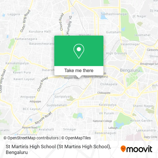 St Martin's High School (St Martins High School) map