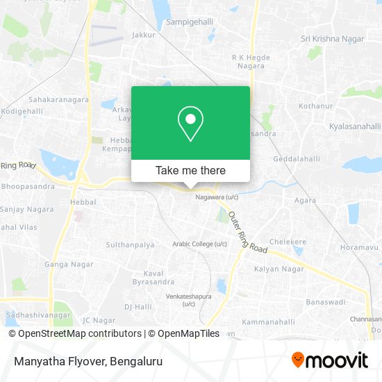 Manyatha Flyover map