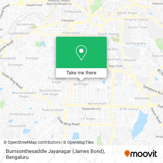 Bumsonthesaddle Jayanagar (James Bond) map