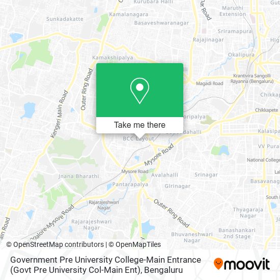 Government Pre University College-Main Entrance (Govt Pre University Col-Main Ent) map