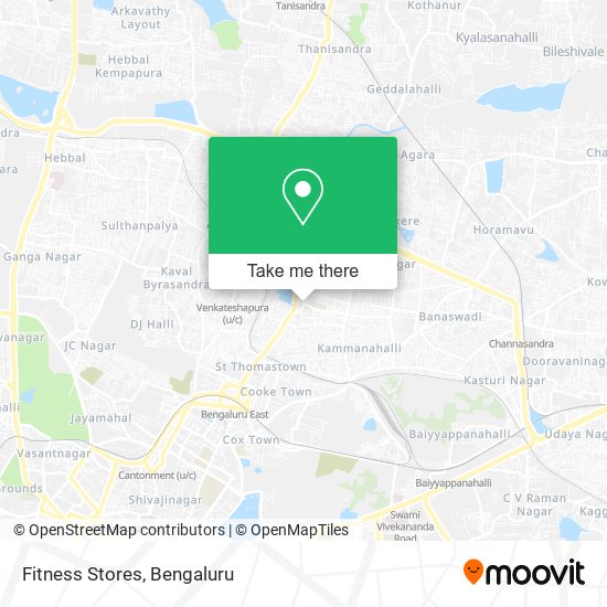 Fitness Stores map