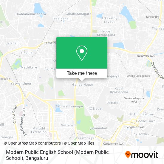 Modern Public English School map