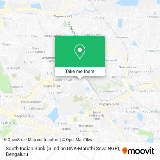 South Indian Bank (S Indian BNK-Maruthi Seva NGR) map