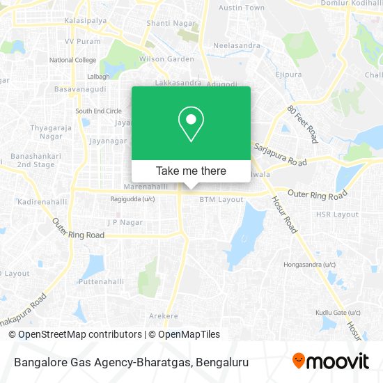 Bangalore Gas Agency-Bharatgas map