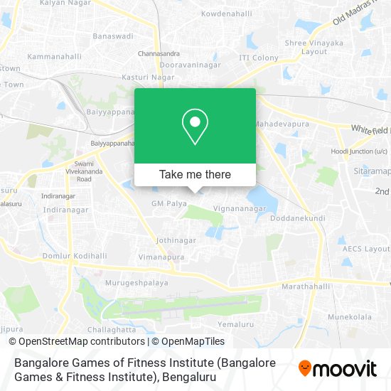 Bangalore Games of Fitness Institute map