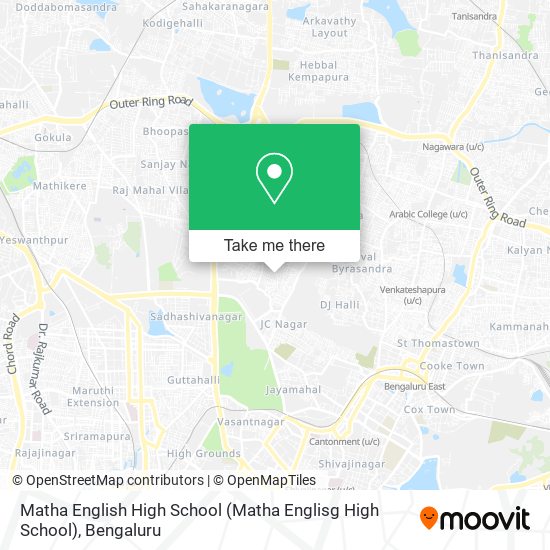 Matha English High School map
