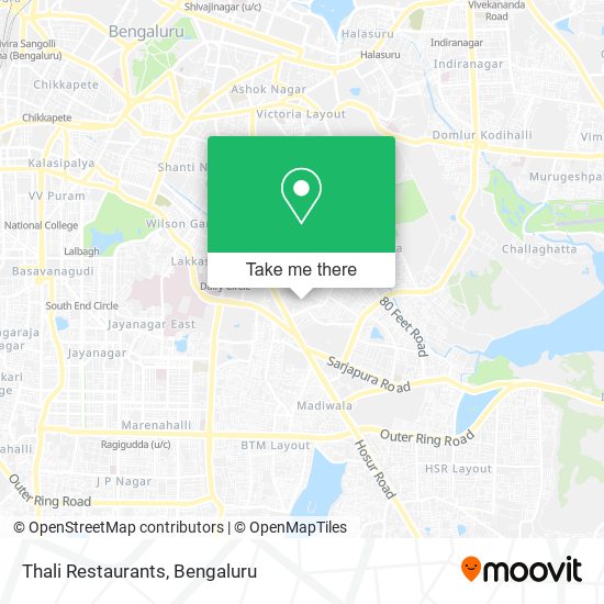 Thali Restaurants map