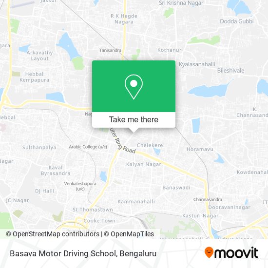 Basava Motor Driving School map