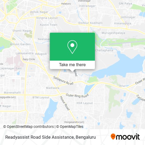 Readyassist Road Side Assistance map