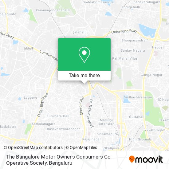 The Bangalore Motor Owner's Consumers Co-Operative Society map