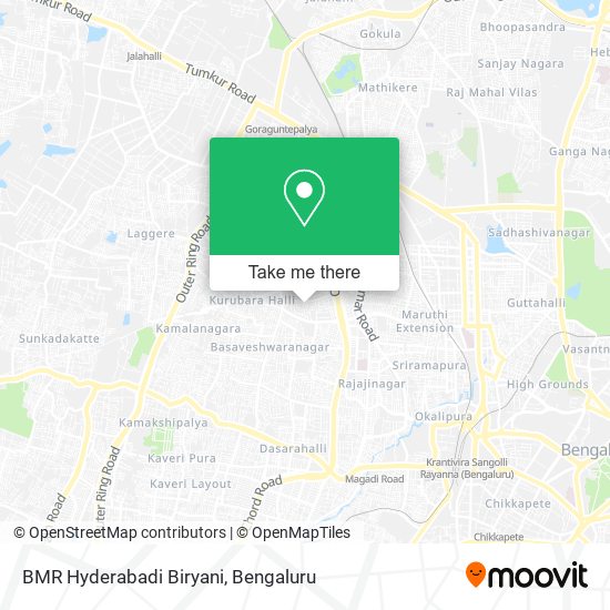 BMR Hyderabadi Biryani map