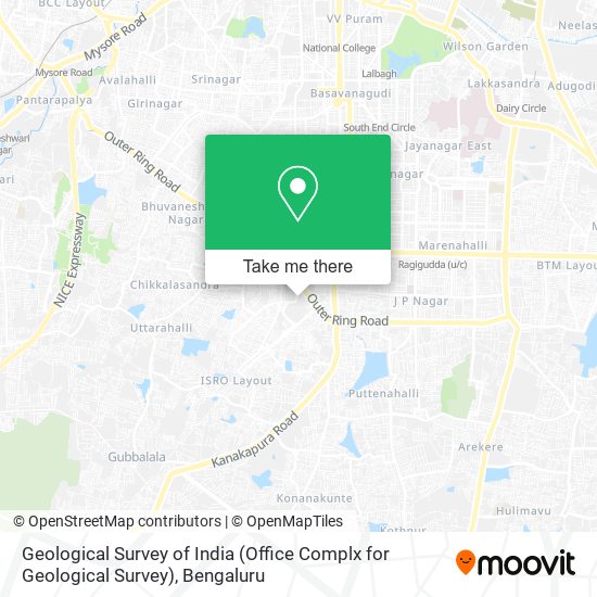 Geological Survey of India (Office Complx for Geological Survey) map