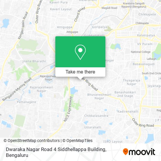 Dwaraka Nagar Road 4 Siddhellappa Building map