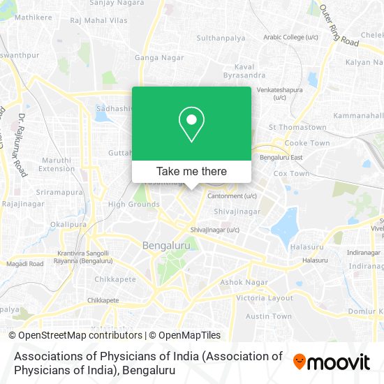 Associations of Physicians of India map