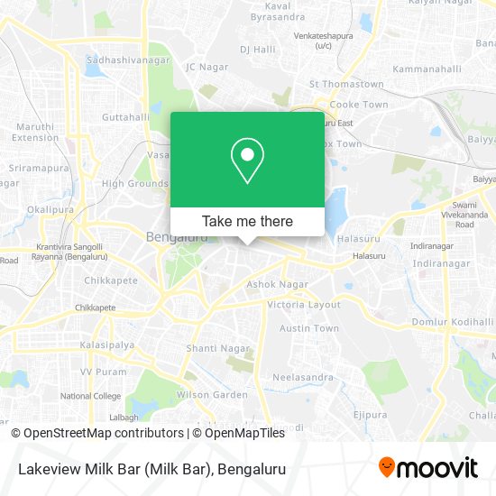Lakeview Milk Bar map