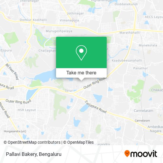 Pallavi Bakery map