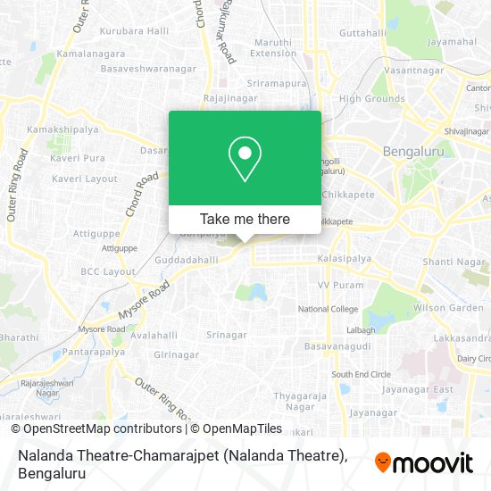 Nalanda Theatre-Chamarajpet map