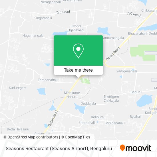 Seasons Restaurant (Seasons Airport) map