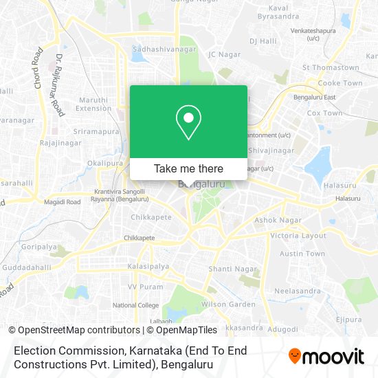 Election Commission, Karnataka (End To End Constructions Pvt. Limited) map