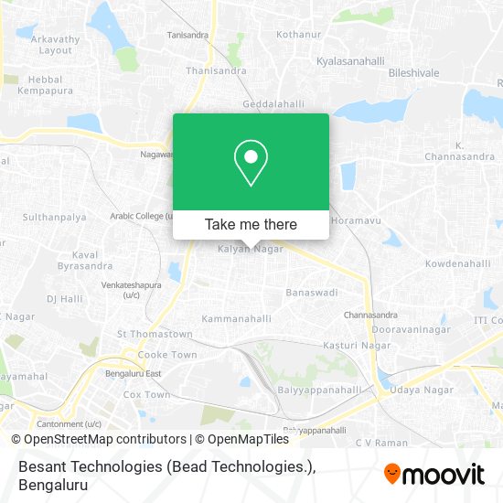 Besant Technologies (Bead Technologies.) map