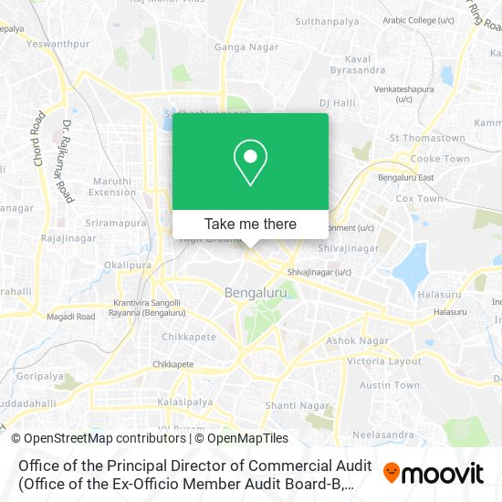Office of the Principal Director of Commercial Audit map