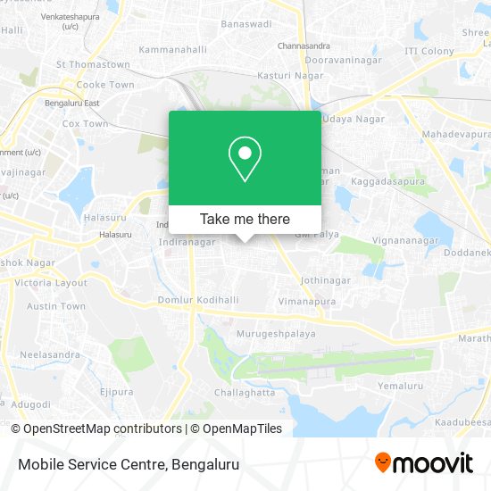 Mobile Service Centre map