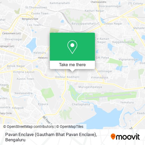 Pavan Enclave (Gautham Bhat Pavan Enclave) map