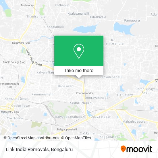 Link India Removals map