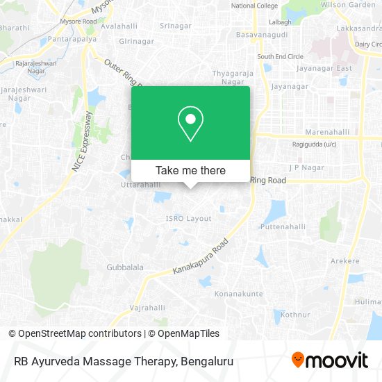 RB Ayurveda Massage Therapy map