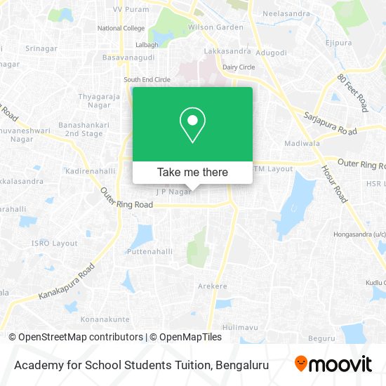 Academy for School Students Tuition map