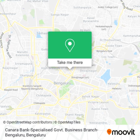 Canara Bank-Specialised Govt. Business Branch-Bengaluru map