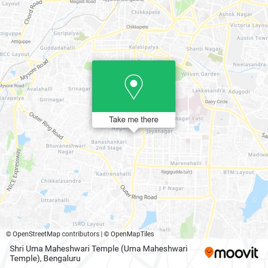 Shri Uma Maheshwari Temple map