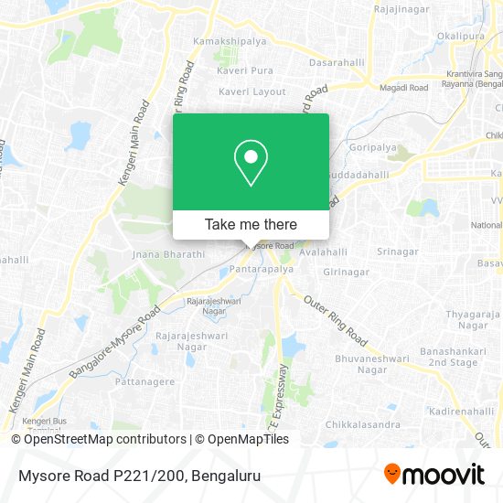 Mysore Road P221/200 map