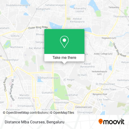 Distance Mba Courses map