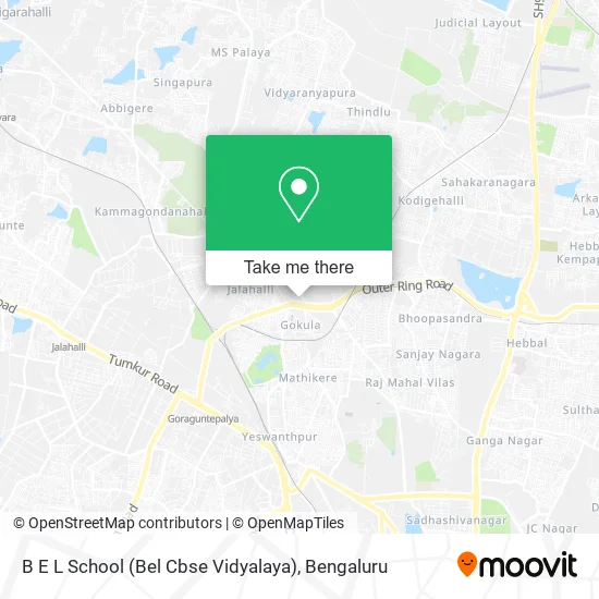 B E L School (Bel Cbse Vidyalaya) map