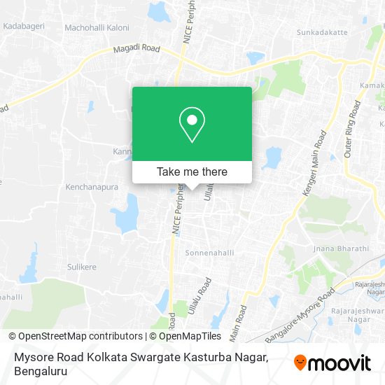 Mysore Road Kolkata Swargate Kasturba Nagar map